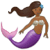 🧜🏾‍♀️ mermaid: medium-dark skin tone display on Samsung